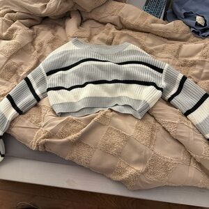 SHEIN Black and White Knit Sweater